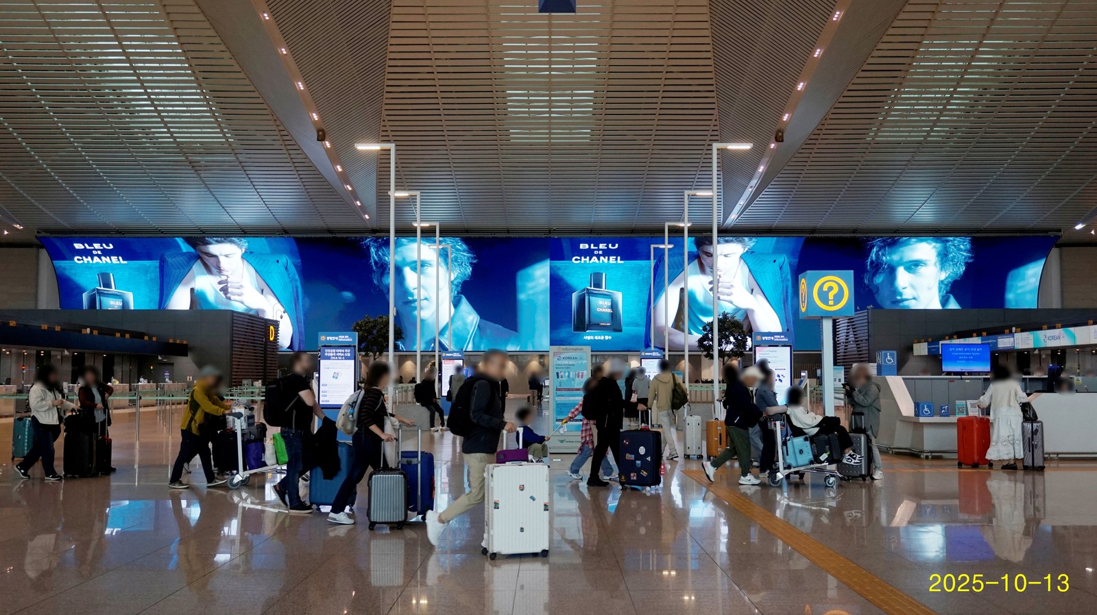 인천국제공항 T2 국제선 L/S 수속장 상단 광고 | 안녕옥외광고
